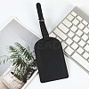 CutHollow 4Pcs PU Leather Luggage Tag OFST-CL0001-01A-03-6