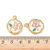 304 Stainless Steel Enamel Pendants STAS-I346-04G-3