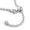 Brass Ball Chain Necklace Making NJEW-Q344-05P-3