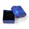 Starry Sky Pattern Cardboard Jewelry Boxes CBOX-WH0003-15A-2