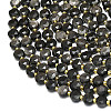 Natural Silver Obsidian Beads Strands G-C116-A55-02-3