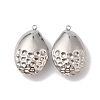 Non-Tarnish 304 Stainless Steel Pendants STAS-C073-02P-2