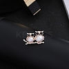 Imitation Pearl Alloy Brooch LS-PW-WG21397-11-1