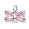 Rack Plating Brass Micro Pave Cubic Zirconia Links KK-Q028-14P-1
