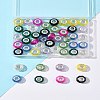 48Pcs 8 Colors Handmade Glass European Beads GLAA-FS0002-14-9