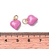 Brass Enamel Charms KK-U027-13-03G-3