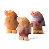 Natural Color Jade Carved Healing Penguin Figurines PW-WG12060-06-1