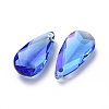 Glass Rhinestone Pendants RGLA-L022-A-206MO-2
