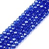 Electroplate Glass Beads Strands EGLA-A044-T4mm-A31-1