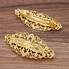 Brass Hair Barrettes OHAR-PW0001-199AB-4
