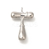 Rack Plating Brass Pendants KK-I722-08P-T-1