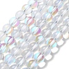 Synthetic Moonstone Beads Strands G-P528-J02-13-1