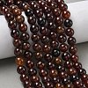 Natural Africa Orange Garnet Beads Strands G-K365-F01-8mm-1