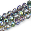Electroplate Glass Beads Strands EGLA-T010-01E-1