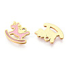 304 Stainless Steel Enamel Charms STAS-T065-49G-2