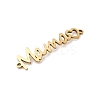 Mother's Day 201 Stainless Steel Connector Charms STAS-F316-38G-2