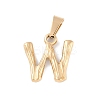 304 Stainless Steel Pendants STAS-F235-01G-W-1