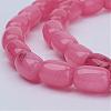 Barrel Shaped Gemstone Natural Rhodochrosite Stone Beads Strands G-S114-10-3