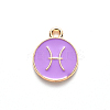 Alloy Enamel Pendants ENAM-S124-01B-01H-2