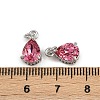 Brass Pave Cubic Zirconia Pendants KK-L240-05P-02-3