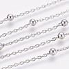 Tarnish Resistant 304 Stainless Steel Cable Chain Anklets LS-AJEW-P069-03P-2