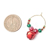 Christmas Iron Bell Wine Glass Ornaments HJEW-MZ00306-4