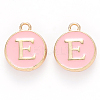 Golden Plated Alloy Enamel Charms X-ENAM-S118-07E-1