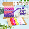 4 Cards 2 Styles  Polyester Wavy Fringe Trim Ribbon DIY-GF0009-48F-6
