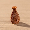 Resin Bamboo Rattan Miniature Vase Ornaments PW-WG81F97-14-1