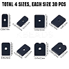 120Pcs 4 Style Resin Boning Caps for Wedding Dress AJEW-GF0008-63-2