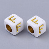 Plating Acrylic Beads SACR-S297-09F-2