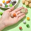 20Pcs 10 Style Sports Theme Food Grade Eco-Friendly Silicone Focal Beads SIL-CJ0001-13-4