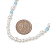 Acrylic Pearl & Luminous Beaded Necklaces for Women NJEW-JN04909-3