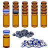 Glass Freeze-Dried Powder Bottle Vial with Cap AJEW-WH0596-021B-1