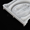 Valentine's Day Couple Sand Glass Shape Display Decoration DIY Silicone Mold DIY-K072-03-6
