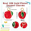 4Pcs Brass Enamel Charms KK-BBC0010-01-2