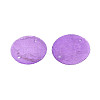 Spray Painted Natural Capiz Shell Disc Links Connector Charms SSHEL-T017-32D-2