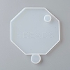 Octagon Lid Silicone Molds LS-AJEW-D046-18-1