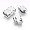 304 Stainless Steel Magnetic Clasps with Glue-in Ends STAS-G143-52P-3