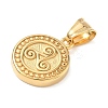 304 Stainless Steel Pendants STAS-D207-01G-2