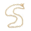 PVD Vacuum Plating 304 Stainless Steel Cable Chain Necklaces NJEW-I248-21G-2
