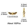 100Pcs Tibetan Style Alloy Fairy Wing Beads TIBEB-FS0001-14-4