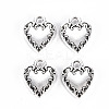 Tibetan Style Alloy Charms TIBE-S323-127AS-RS-1