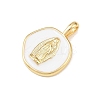 Brass Enamel Pendants KK-P339-12G-01-2