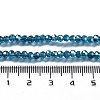 Electroplate Transparent Glass Beads Strands EGLA-A035-T3mm-A12-4