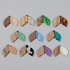 Resin & Walnut Wood Pendants RESI-S389-017A-1