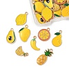 32Pcs 8 Styles Rack Plating Alloy Enamel Pendants ENAM-FP0002-90-2