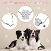 Paw Print Urn Ashes Necklace NJEW-WH0024-01S-3