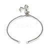 Adjustable 304 Stainless Steel Slider Bracelet/Bolo Bracelets Making STAS-I153-03P-01-1