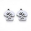 Tarnish Resistant 304 Stainless Steel Charms STAS-N092-04A-2
